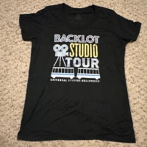 Women's Universal Studios T-shirt 2XL Black Backlot Studio Tour